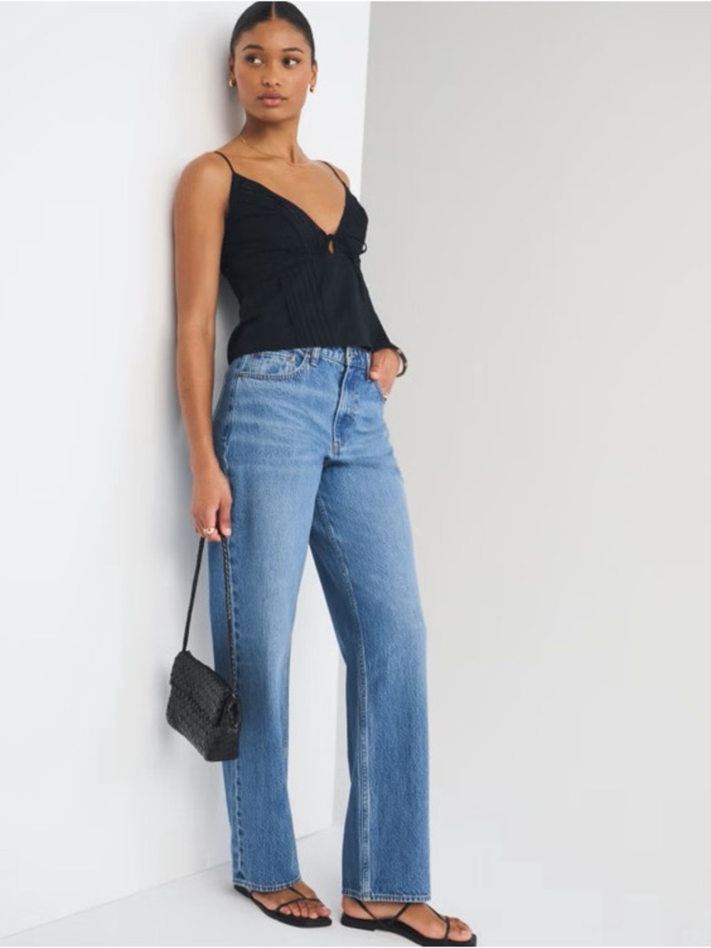 Abercrombie & Fitch Curve Love Loose Fit Jeans